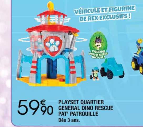 playset quartier general dino rescue pat'patrouille