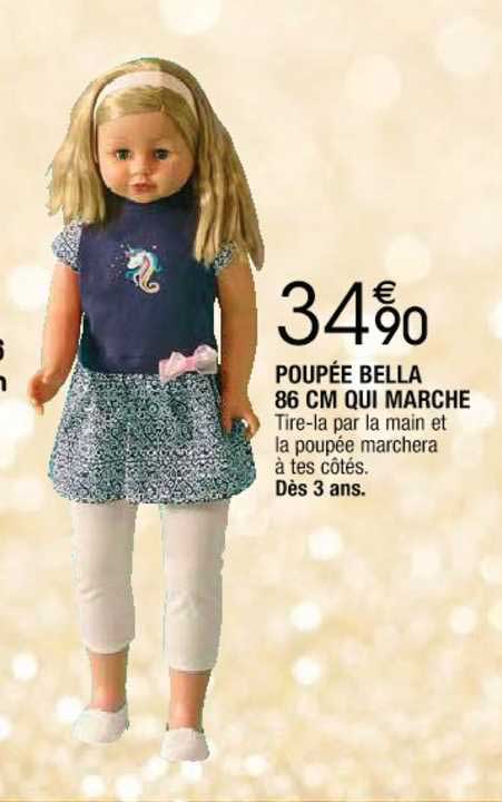 poupée bella 86 cm qui marche