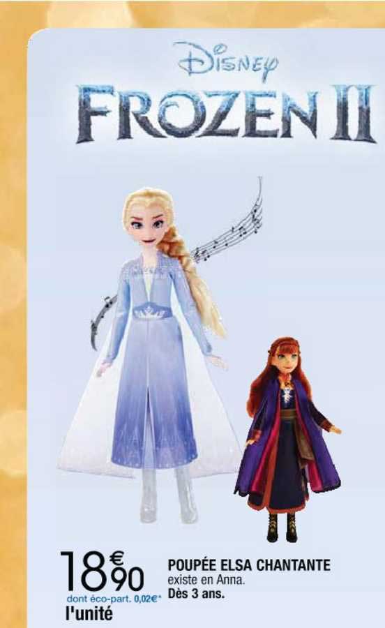 poupée elsa chantante