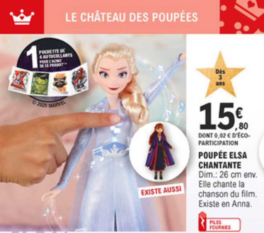 poupée elsa chantante