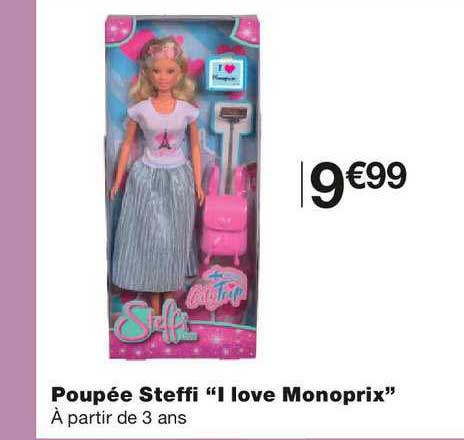 poupée steffi i love monoprix