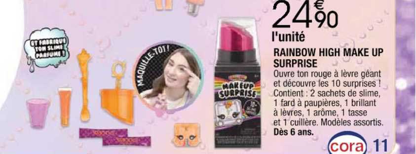 rainbow high make up surprise