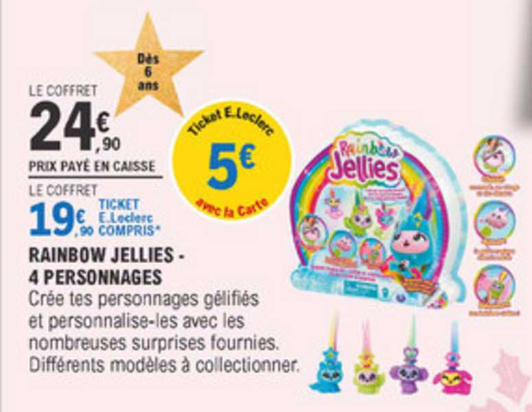 rainbow jellies 4 personnages