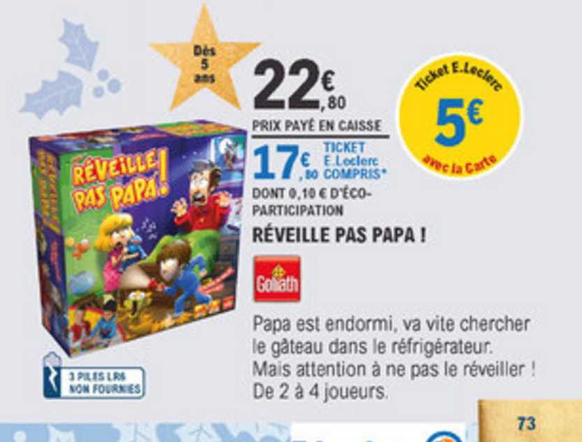 réveille pas papa ! goliath