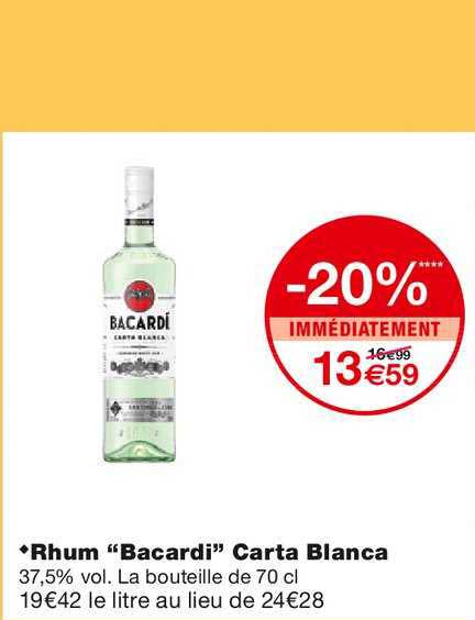 rhum bacardi carta blanca