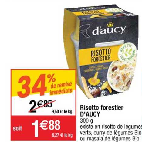 Risotto Forestier D'aucy 34% De Remise Immédiate