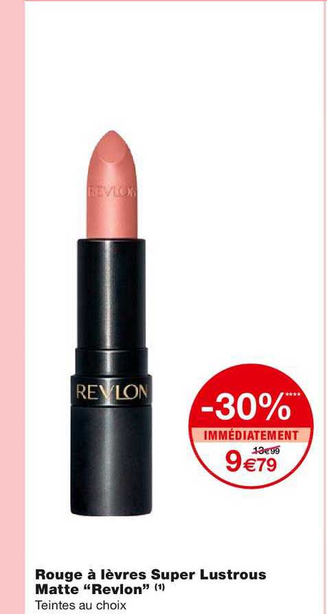 rouge à lèvres super lustrous matte revlon