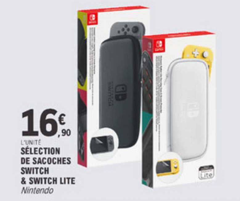 sélection de sacoches switch & switch lite nintendo