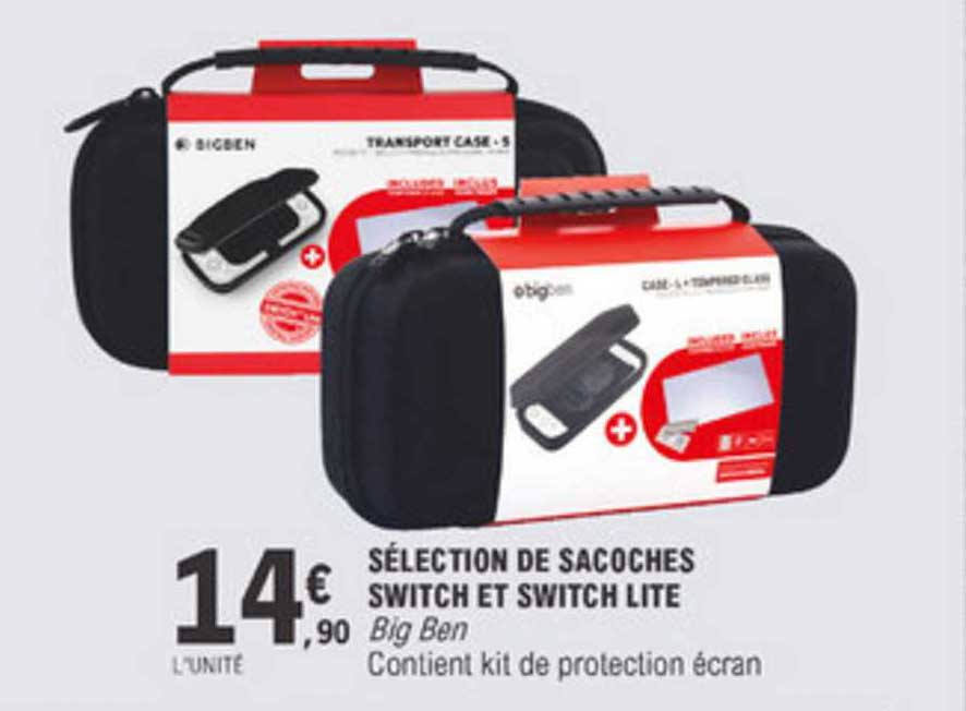 sélection de sacoches switch et switch lite big ben