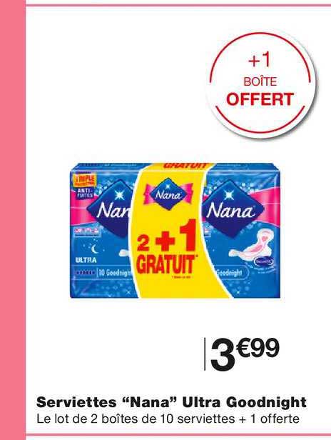 serviettes nana ultra goodnight