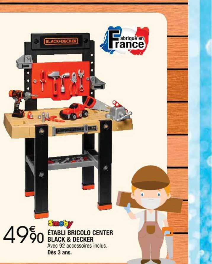 Smoby établi Bricolo Center Black & Decker