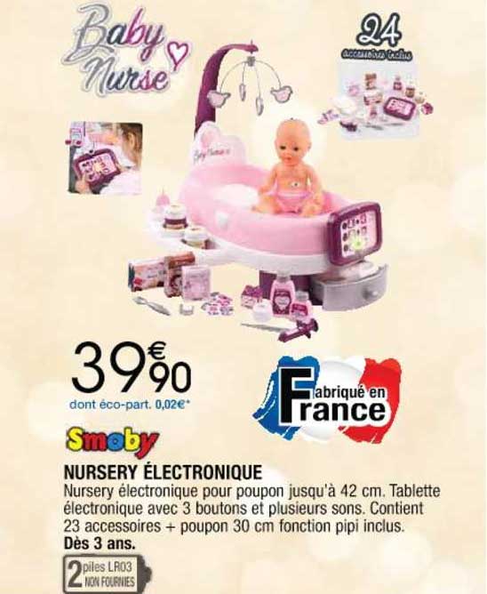 smoby nursery électronique