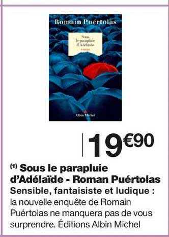 sous le parapluie d'adélaïde roman puértolas