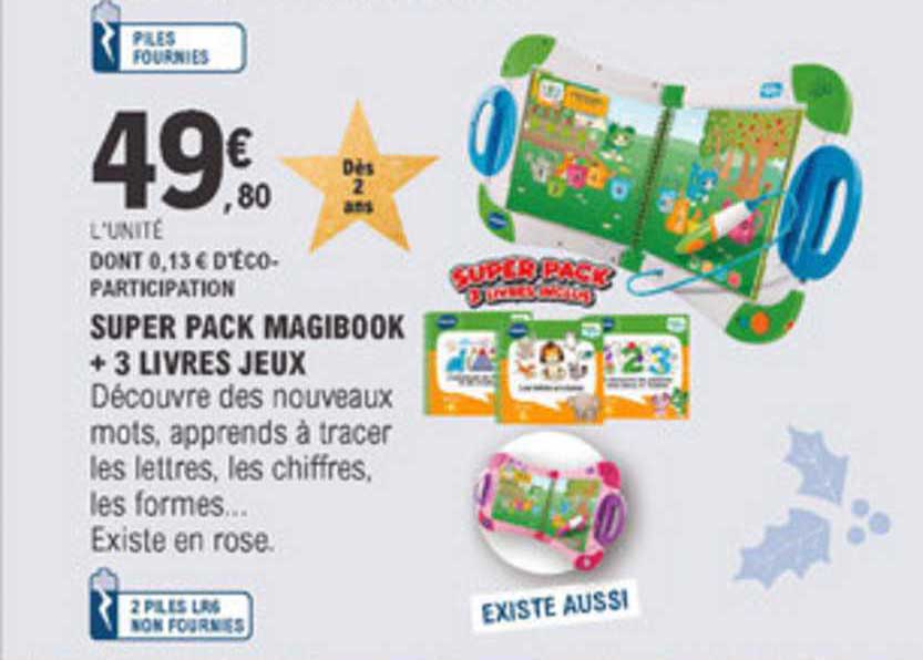 Super Pack Magibook + 3 Livres Jeux
