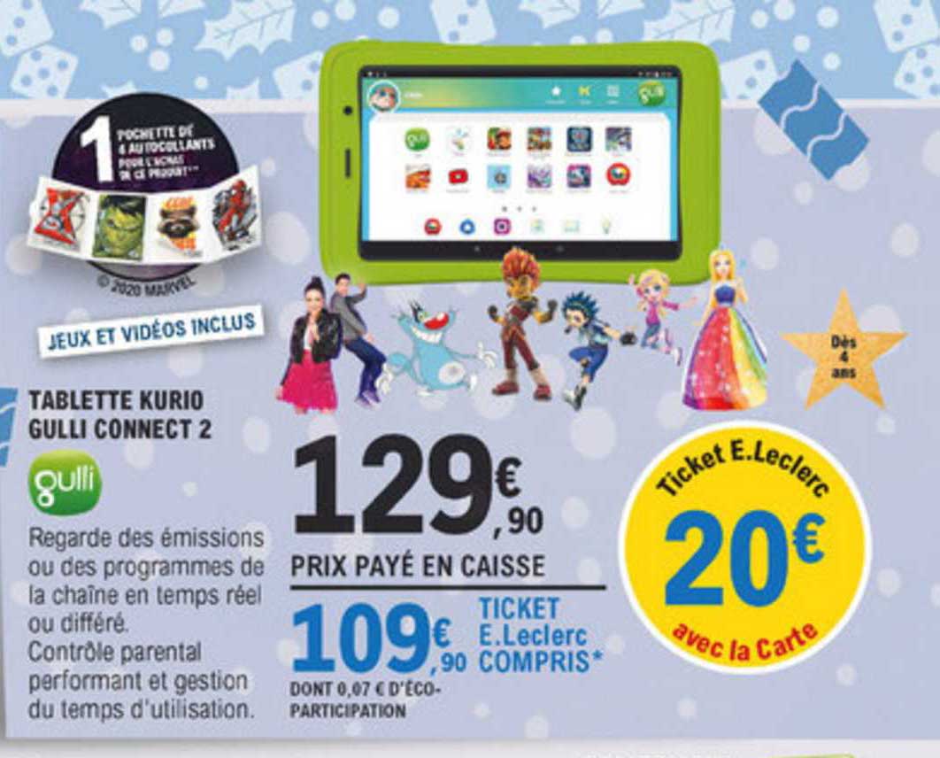 tablette kurio gulli connect 2