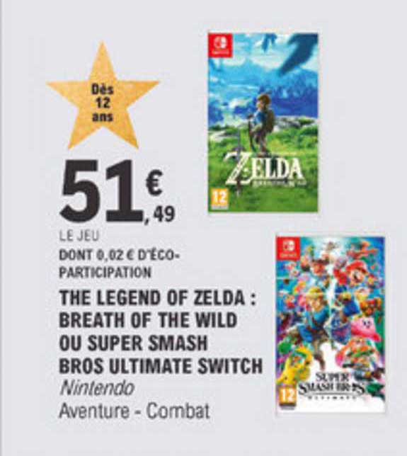 the legend of zelda breath of the wild ou super smash bros ultimate switch nintendo