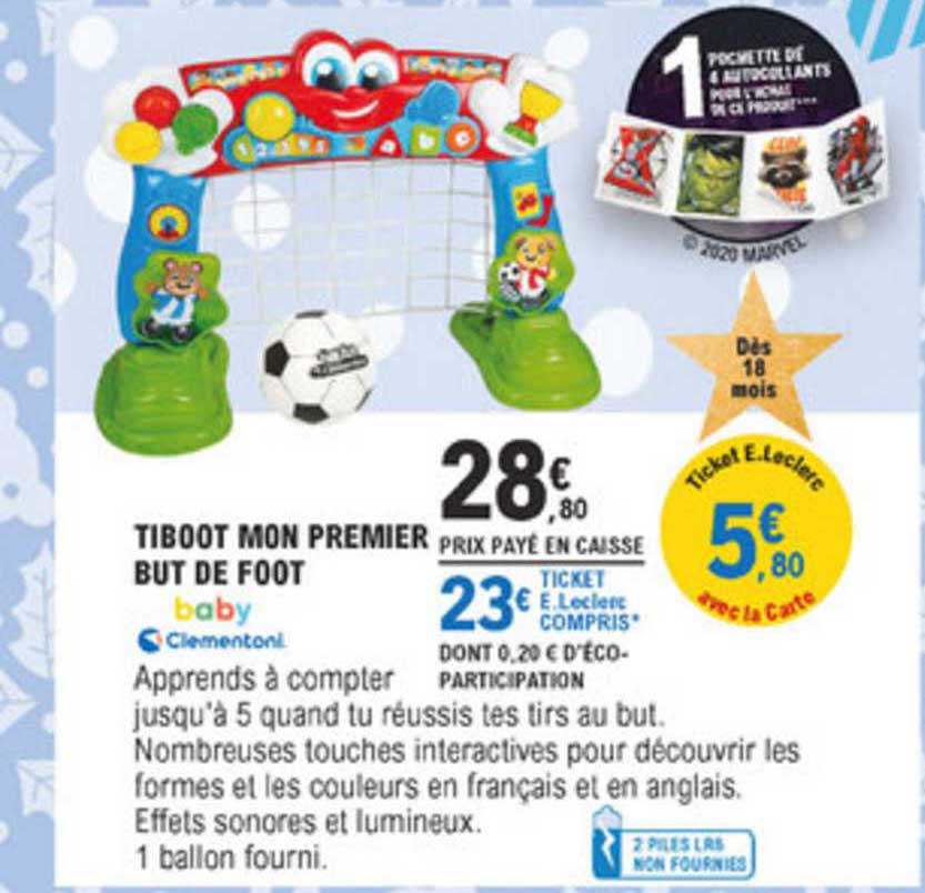 tiboot mon premier de foot baby clementoni