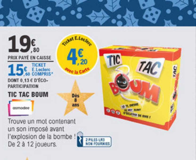 tic tac boum asmodee