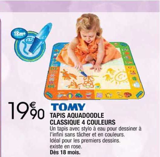 Tomy Tapis Aquadoodle Classique 4 Couleurs
