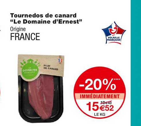 tournedos de canard le domaine d'ernest
