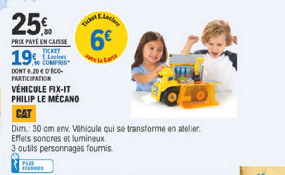 véhicule fix it philip le mécano cat