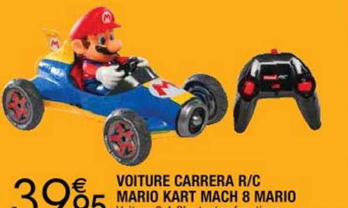 voiture carrera r c mario kart mach 8 mario