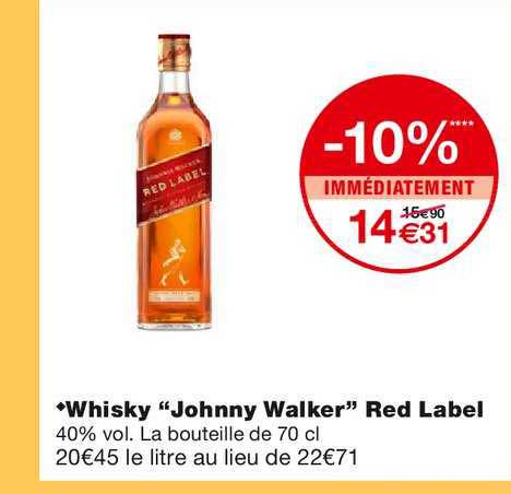 whisky johnny walker red label