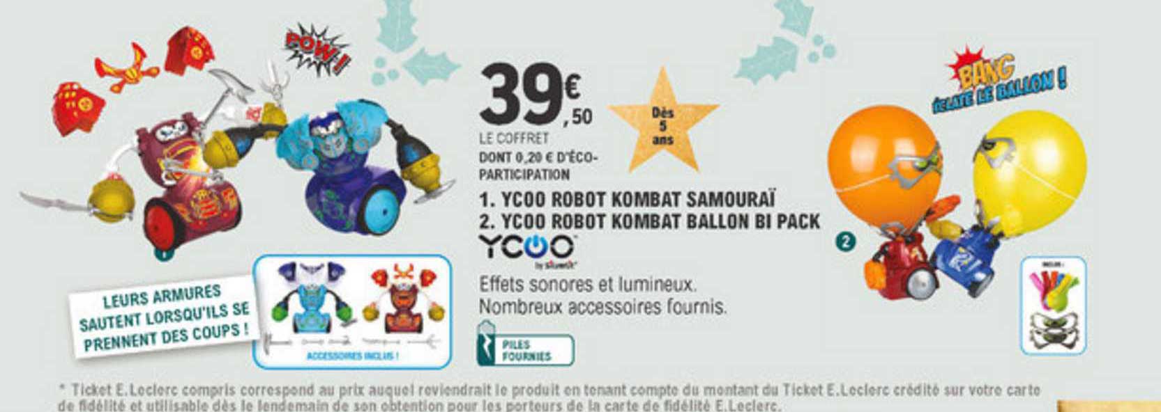 ycoo robot kombat samouraï ycoo robot kombat ballon bi pack