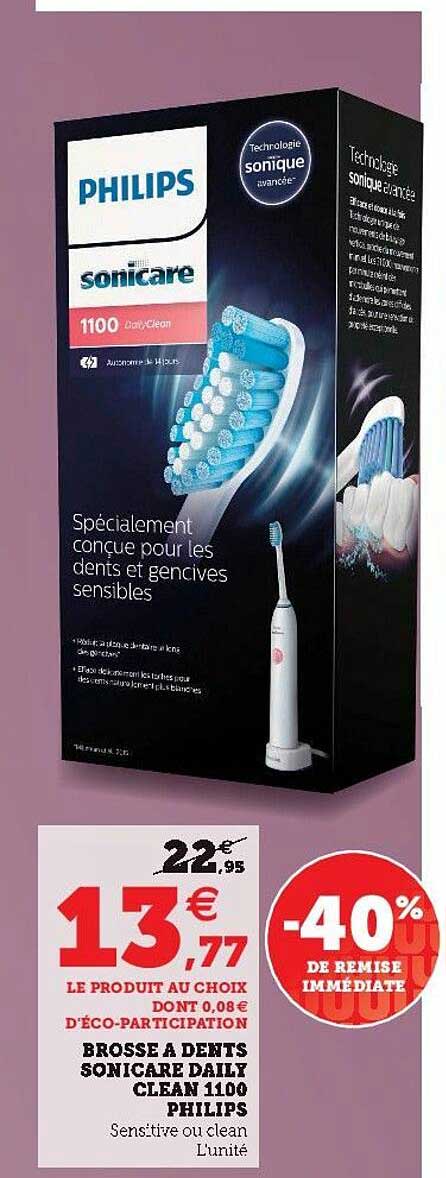 brosse à dents sonicare daily clean 1100 philips