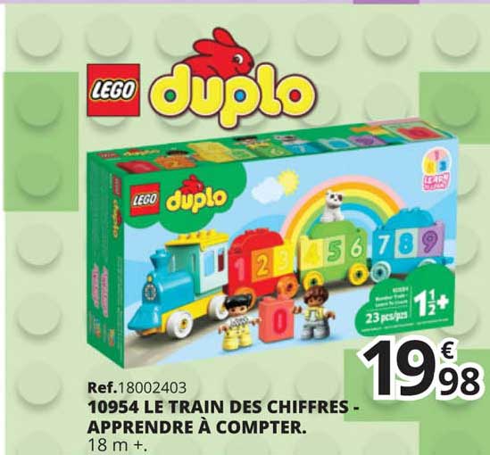 10954 le train des chiffres - apprendre à compter lego duplo