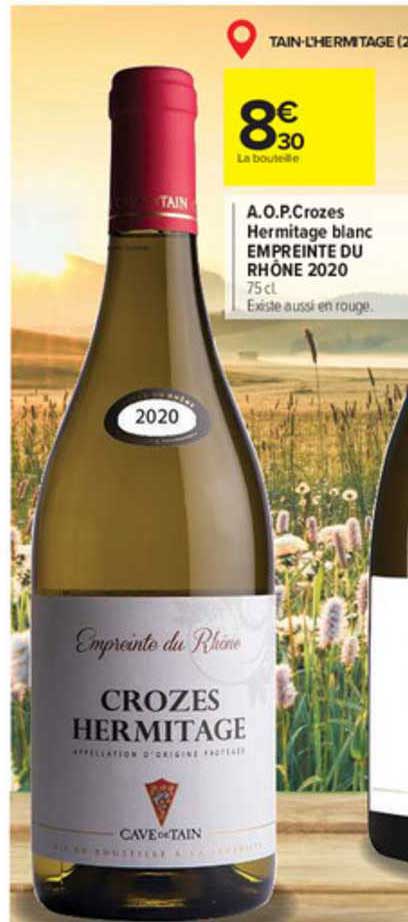 a.o.p. crozes hermitage blanc empreinte du rhône 2020