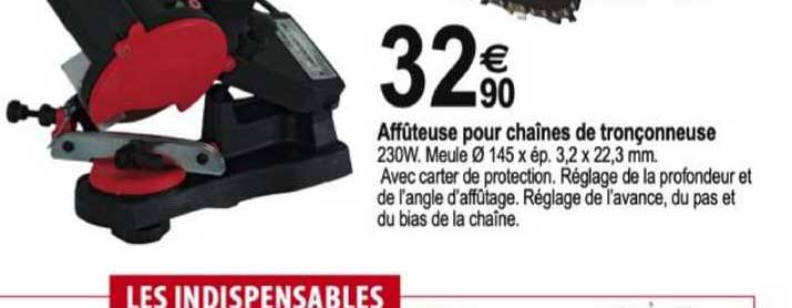 affûteuse pour chaînes de tronçonneuse