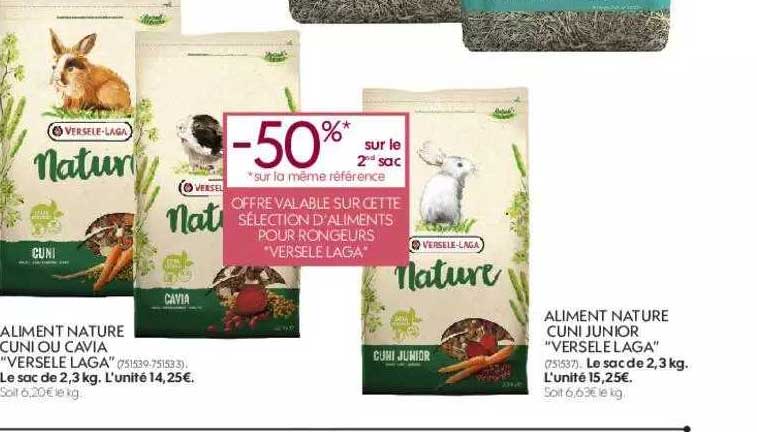 aliment nature cuni ou cavia "versele laga" , aliment nature cuni junior "versele laga"