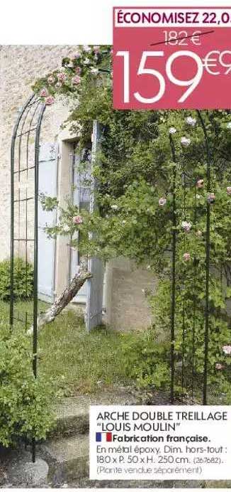 arche double treillage "louis moulin"