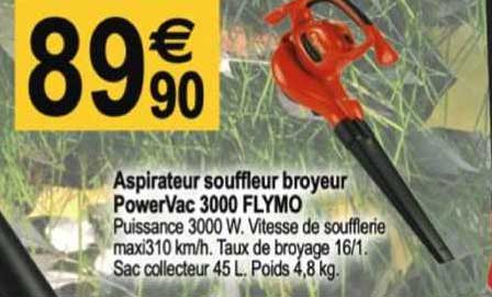 aspirateur souffleur broyeur powerVac 3000 flymo
