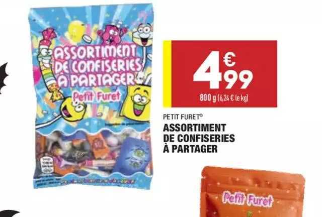 assortiment de confiseries à partager petit furet®