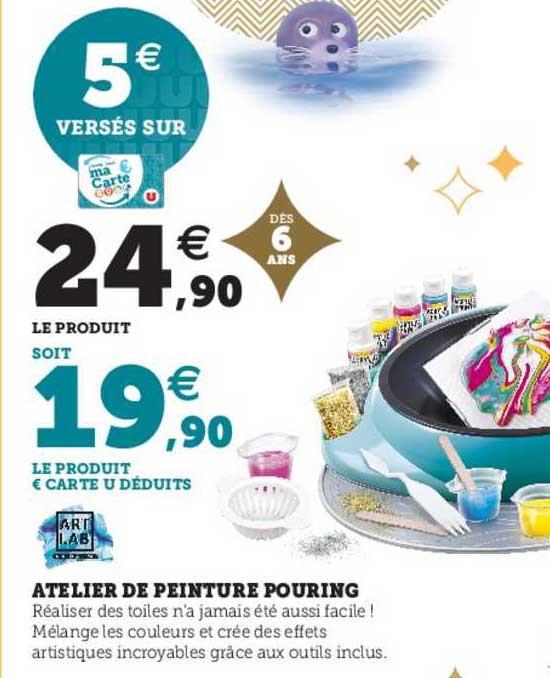 atelier de peinture pouring