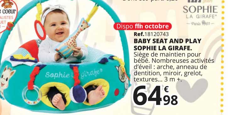 baby seat and play sophie la girafe