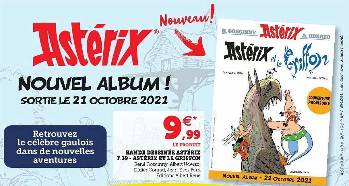 bande dessinée astérix t.39 - astérix et le griffon