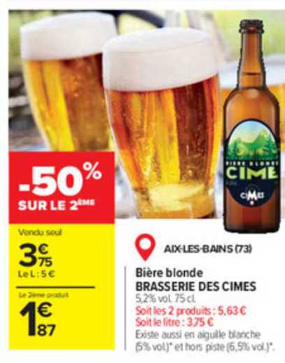 bière blonde brasserie des cimes