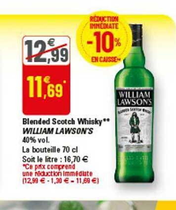 blended scotch whisky william lawson's