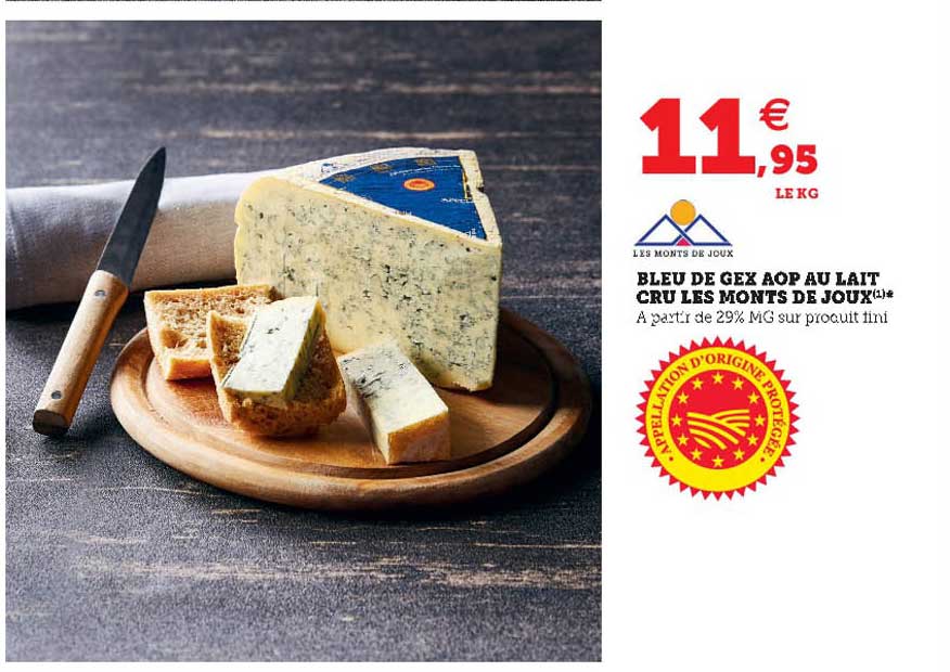 bleu de gex aop au lait cru les monts de joux