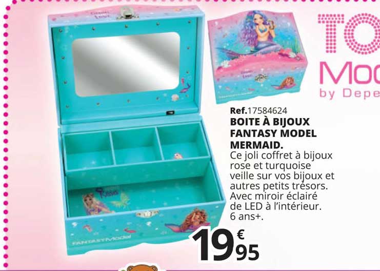 boite à bijoux fantasy model mermaid
