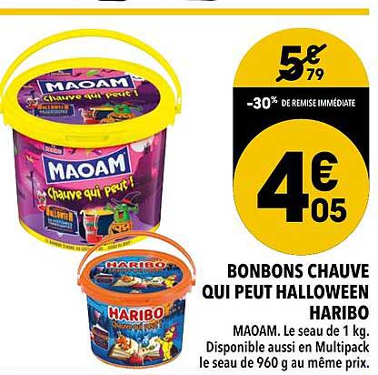 bonbons chauve qui peut halloween haribo