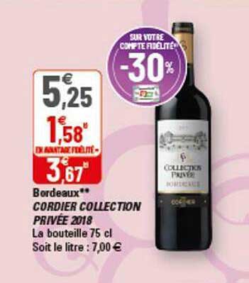 bordeaux cordier collection privée 2010