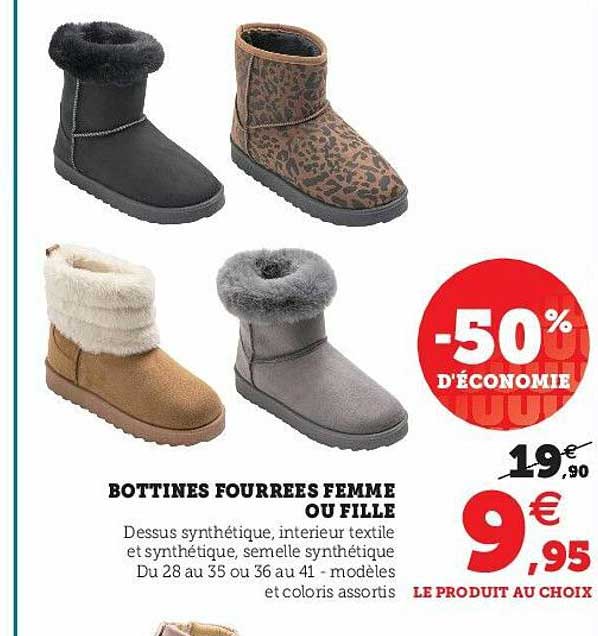 Bottines Fourrées Femme Ou Fille