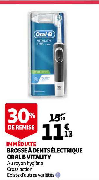 brosse à dents électrique oral b vitality
