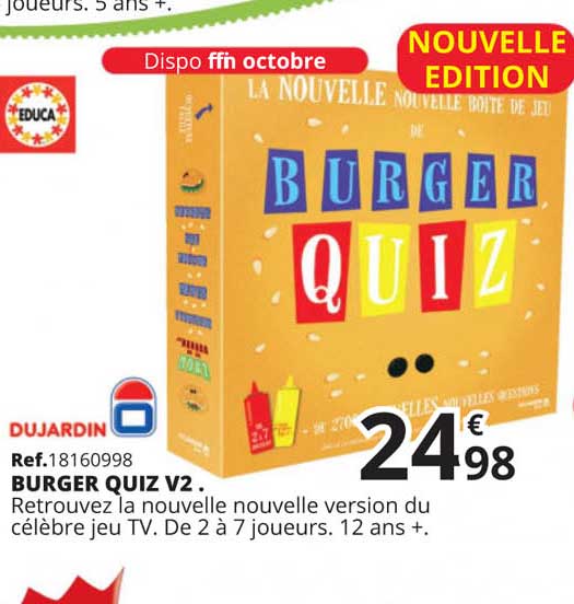 burger quiz v2 dujardin