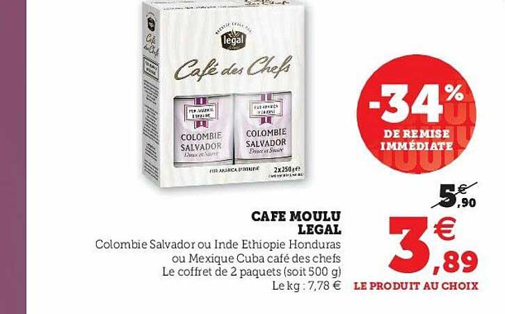 Café Moulu Légal