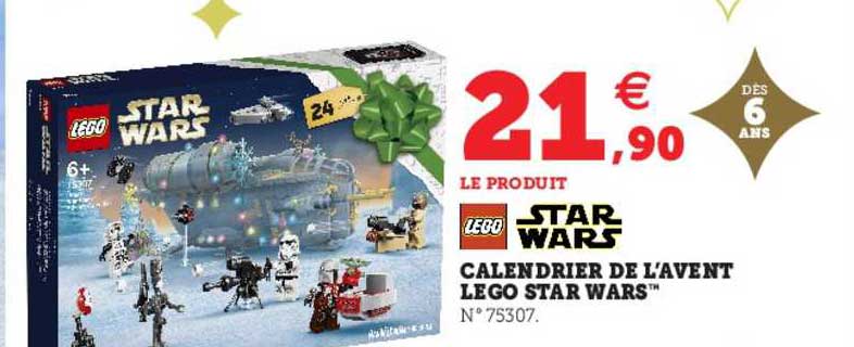 calendrier de l'avent lego star wars